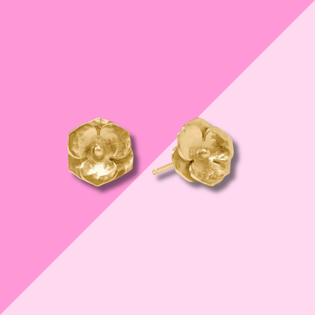 Julie Vos Bloom Stud - Gold