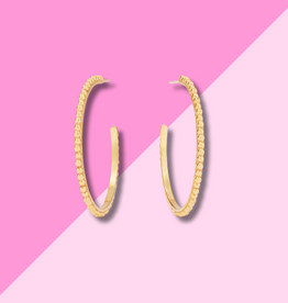 Julie Vos Colette Bead Hoop - Large