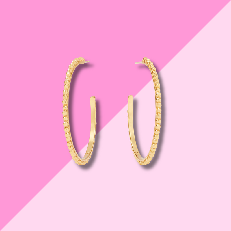 Julie Vos Colette Bead Hoop - Large