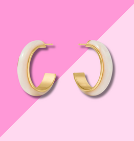 Julie Vos Carnaby Hoop - Colette - Alabaster - M