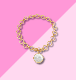 Julie Vos Honeybee Statement Necklace - Clear Crystal