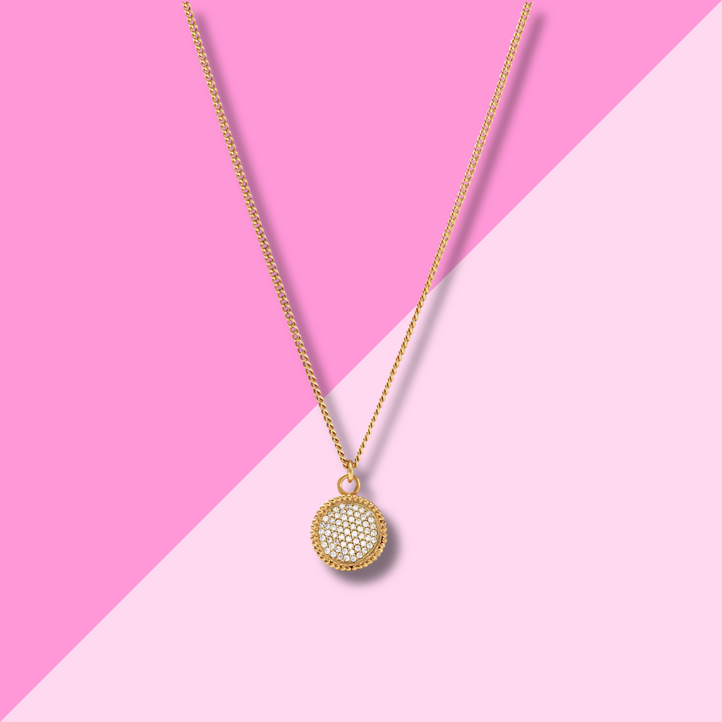 Julie Vos Fleur-de-Lis Solitaire Necklace - Cubic Zirconia