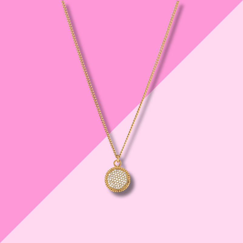 Julie Vos Fleur-de-Lis Solitaire Necklace - Cubic Zirconia