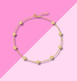 Julie Vos Malta Canterbury Delicate Station Necklace