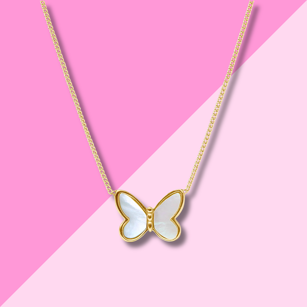 Julie Vos Papillon Delicate Necklace - Mother of Pearl