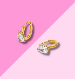 Hjane Jewels Oval Huggie Hoops