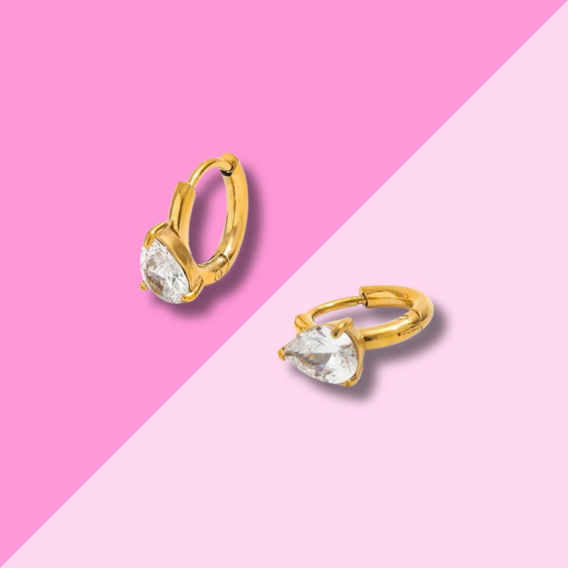 Hjane Jewels Oval Huggie Hoops