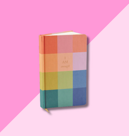 Cloth Covered Journal - Rainbow Check