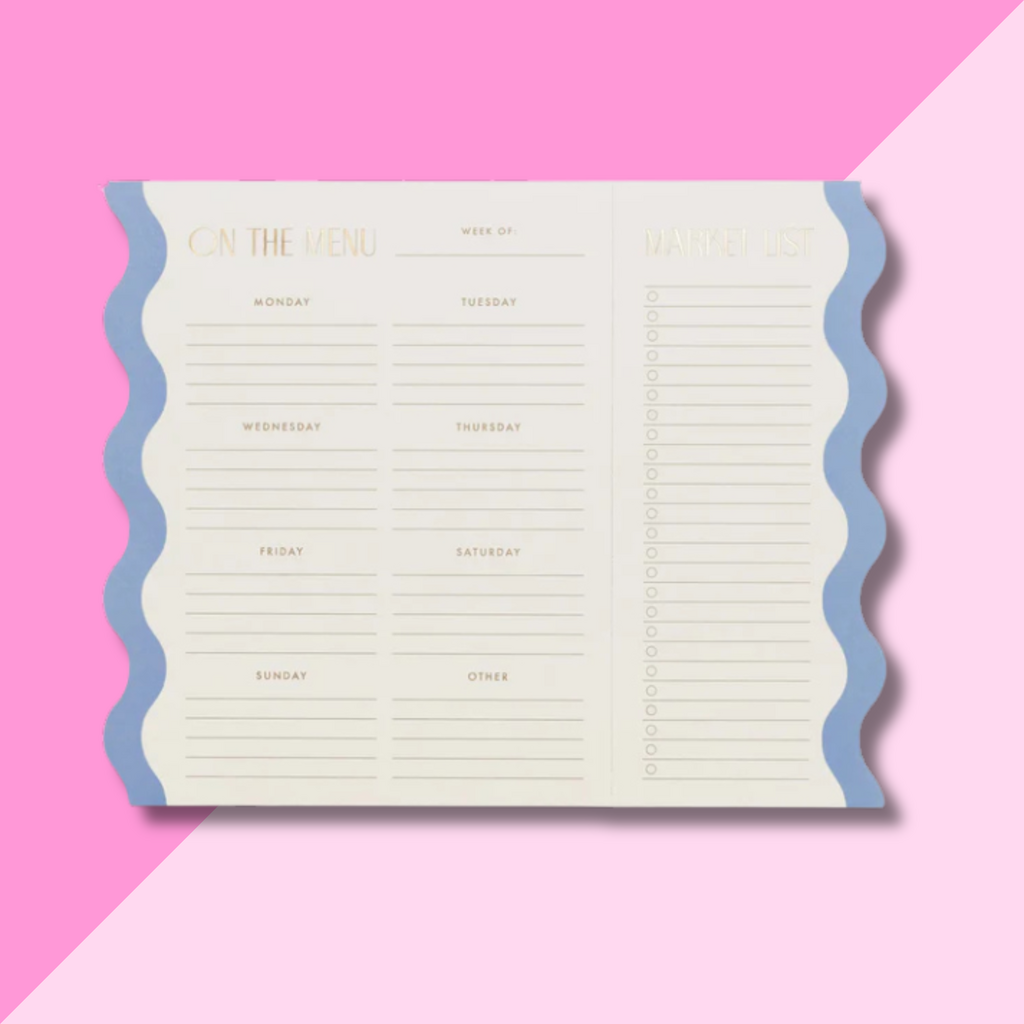 Meal Planner Notepad - Cloud & Cream