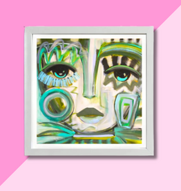 Windy O'Connor 8x8 That Girl Glows White Frame