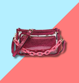 Jessica Clear Crossbody - Hot Pink