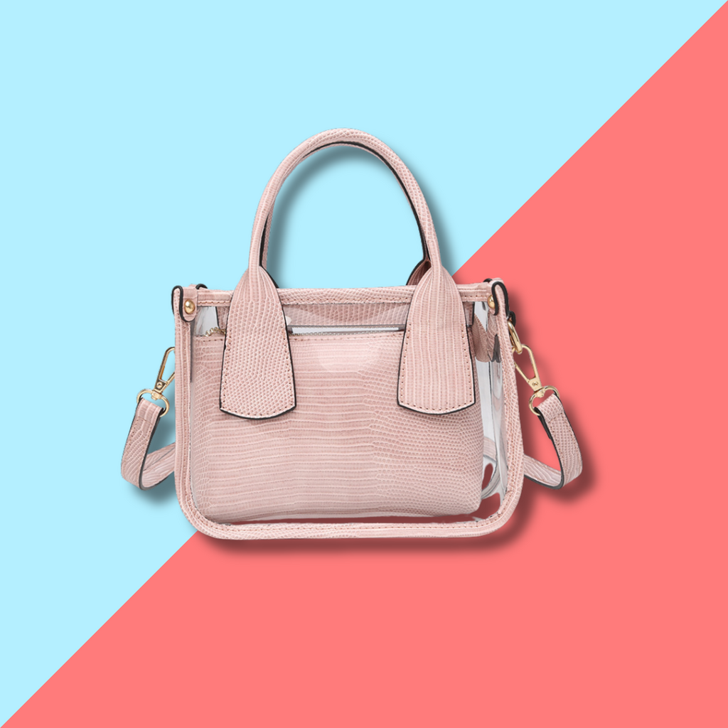 Stacey Clear Satchel - Pink