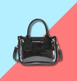 Stacey Clear Satchel - Black