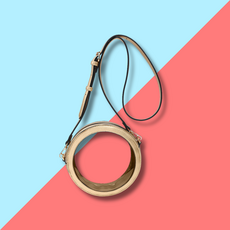 Lilibet Clear Circular Crossbody - Gold