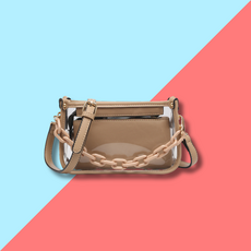 Jessica Clear Crossbody - Taupe