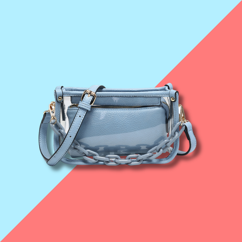 Jessica Clear Crossbody - Powder Blue