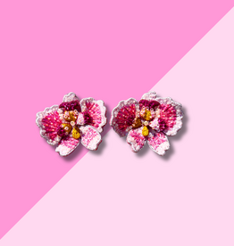 trovelore Pink Orchid Earrings