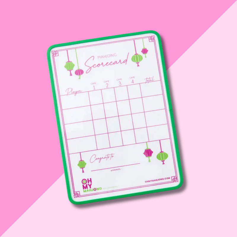 Oh My Mahjong Lantern Scorecard