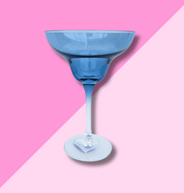 Estelle Colored Glass Cobalt Blue Margarita Glass