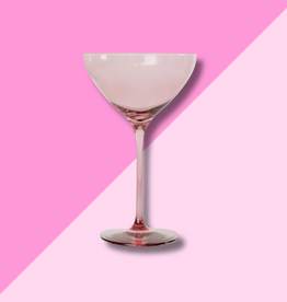 Estelle Colored Glass Rose Martini Glass