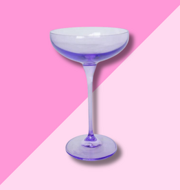 Estelle Colored Glass Lavender Champagne Coupe