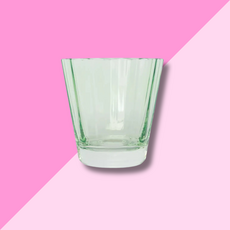 Estelle Colored Glass Mint Green  Sunday Low Ball