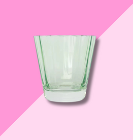 Estelle Colored Glass Mint Green  Sunday Low Ball