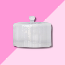 Estelle Colored Glass Cake Stand Dome