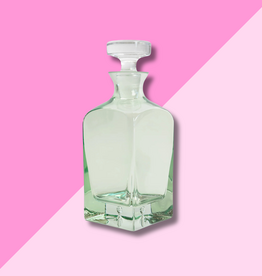 Estelle Colored Glass Mint Green Heritage Decanter