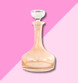 Estelle Colored Glass Blush Pink Vogue Decanter
