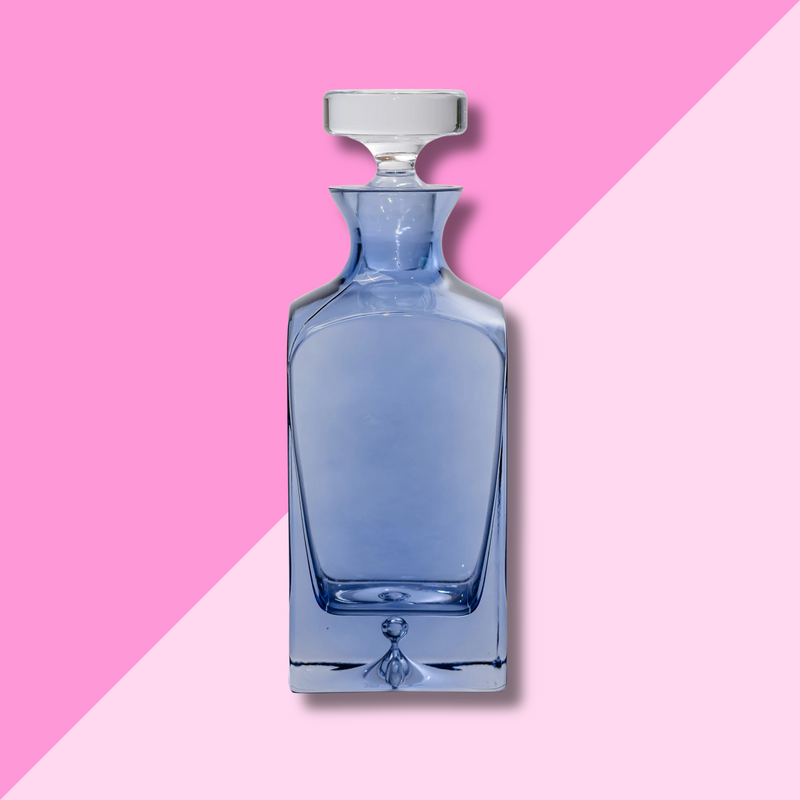 Estelle Colored Glass Cobalt Blue Heritage Decanter