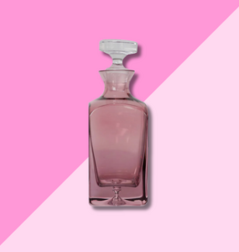 Estelle Colored Glass Rose Heritage Decanter