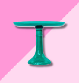 Estelle Colored Glass Emerald Green Cake Stand