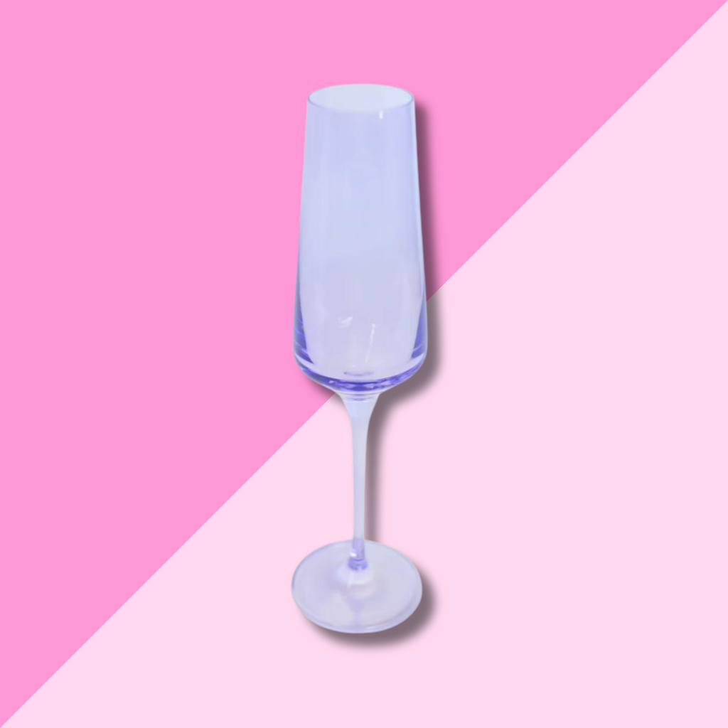Estelle Colored Glass Lavender Champagne Flute