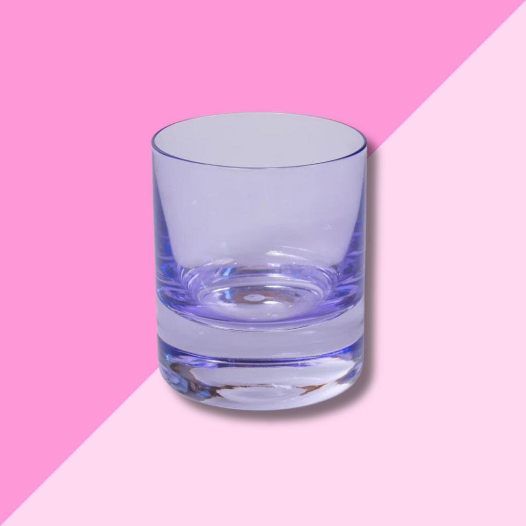 Estelle Colored Glass Lavender Rocks Glass
