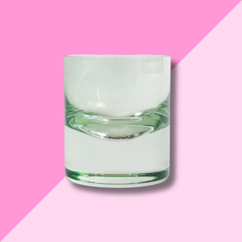 Estelle Colored Glass Mint Green Rocks Glass