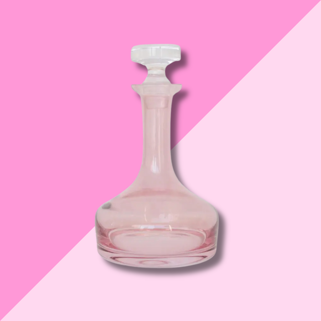 Estelle Colored Glass Rose Vogue Decanter