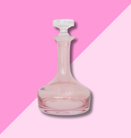 Estelle Colored Glass Rose Vogue Decanter