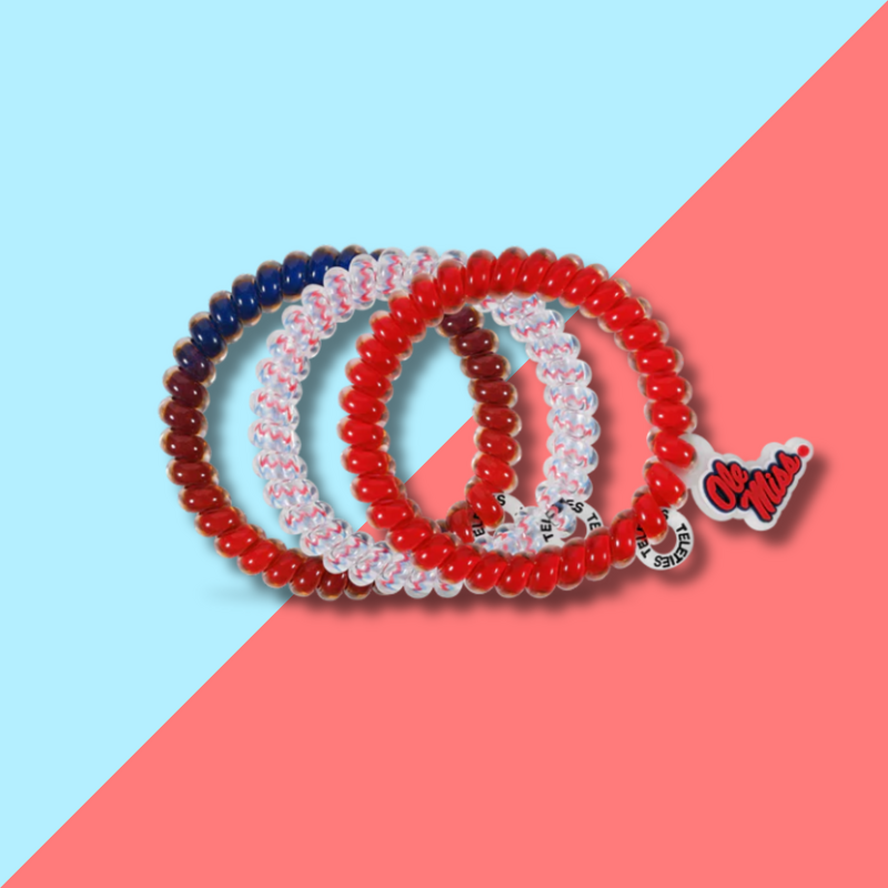 3 PACK SMALL OLE MISS TELETIES