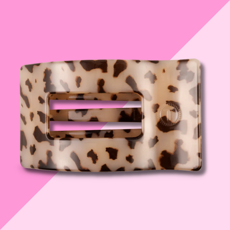 Blonde Tortoise Large Flat Rectangle Hair Clip