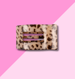 Blonde Tortoise Small Flat Rectangle Hair Clip