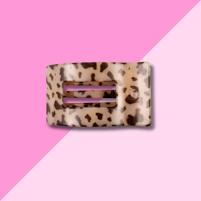 Blonde Tortoise Small Flat Rectangle Hair Clip