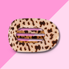 Blonde Tortoise Large Flat Round Hair Clip