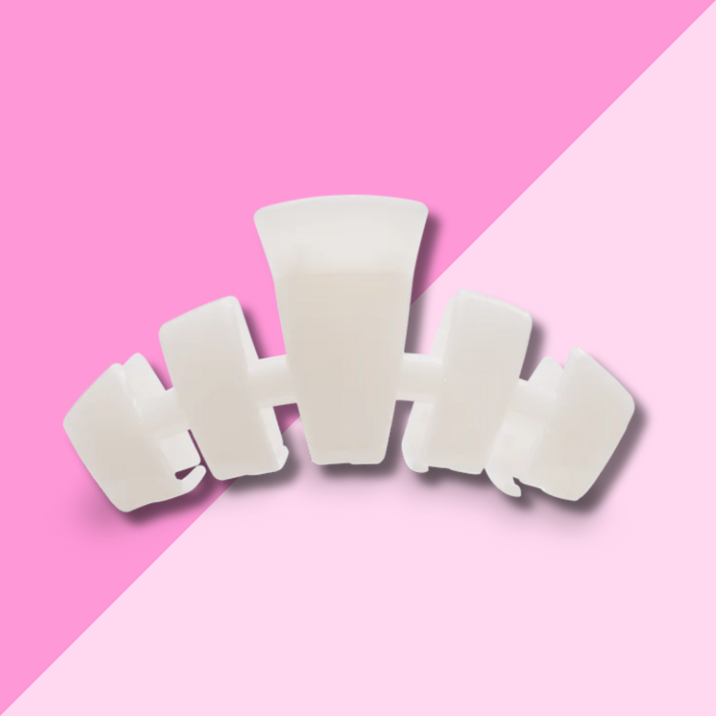 Classic Coconut White Large Claw Clip