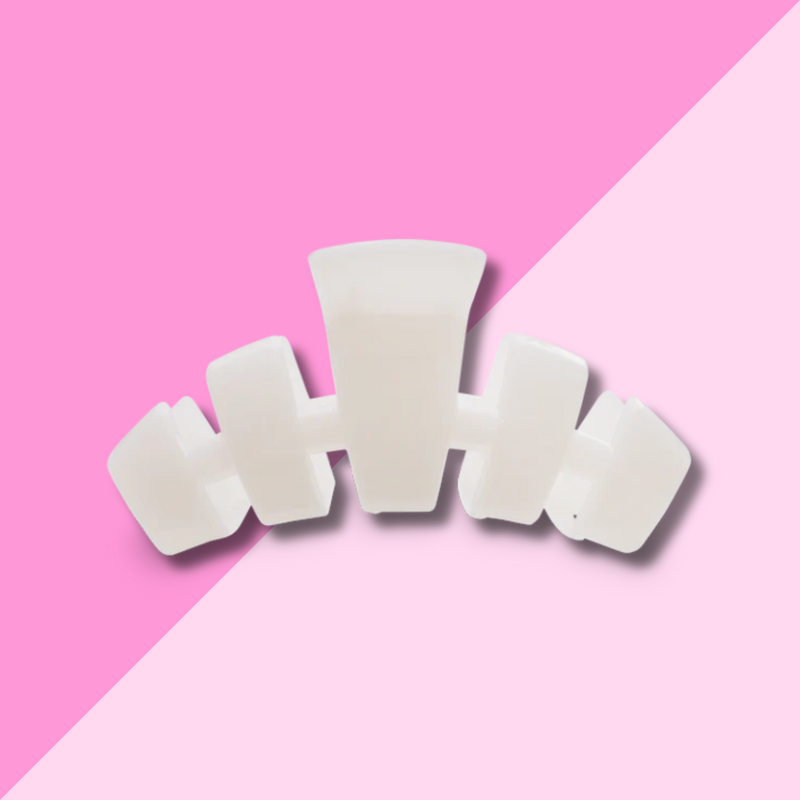 Classic Coconut White Medium Claw Clip