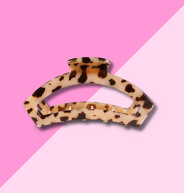 Open Blonde Tortoise Small Claw Clip
