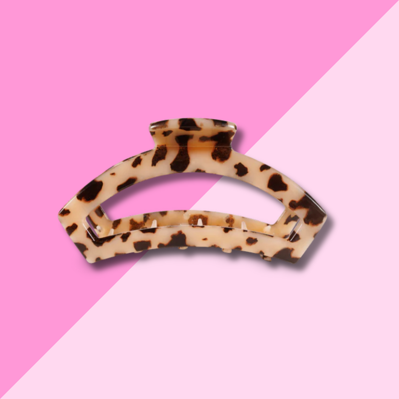 Open Blonde Tortoise Small Claw Clip