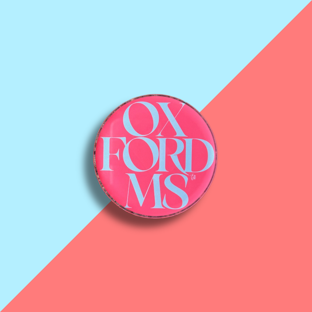 Taylor A Designs Oxford Round Acrylic Coaster