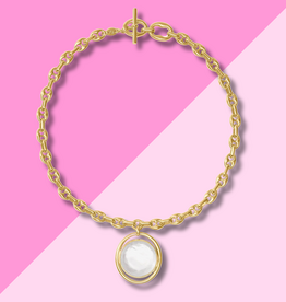 Laguna Statement Necklace - Iridescent Clear Crystal