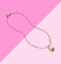 Laguna Solitaire Necklace - Iridescent Clear Crystal